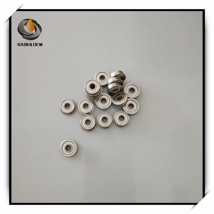 10Pcs 5X8X2.5 mm MF85ZZ ABEC-7 Flange Ball Bearing |