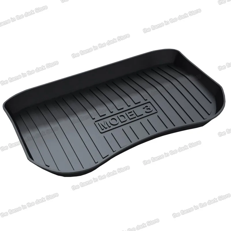 Lsrtw2017 для tesla model 3 ВОДОНЕПРОНИЦАЕМЫЙ TPO коврик багажника автомобиля 2015 2016 2017 2018 2019