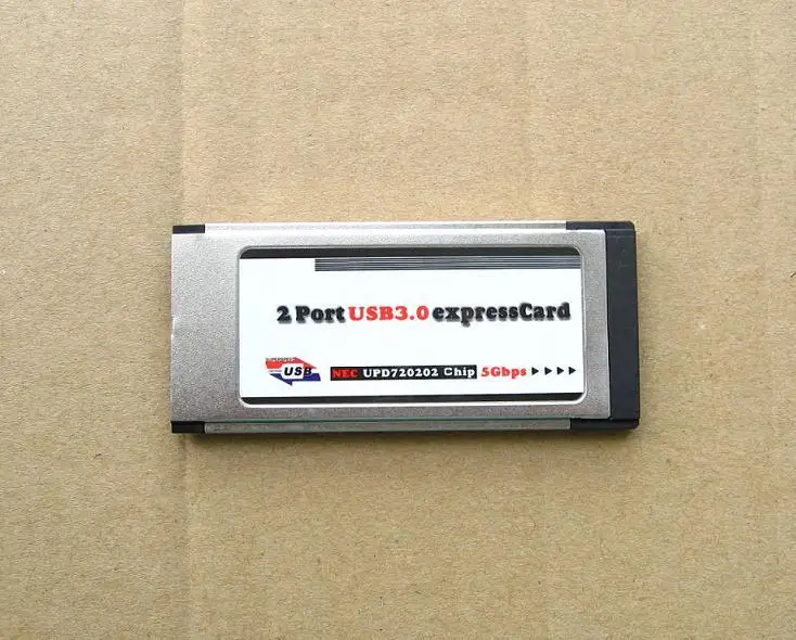 

Express card / 34mm dual port USB3.0 expansion card / no exposed NEC third generation chip