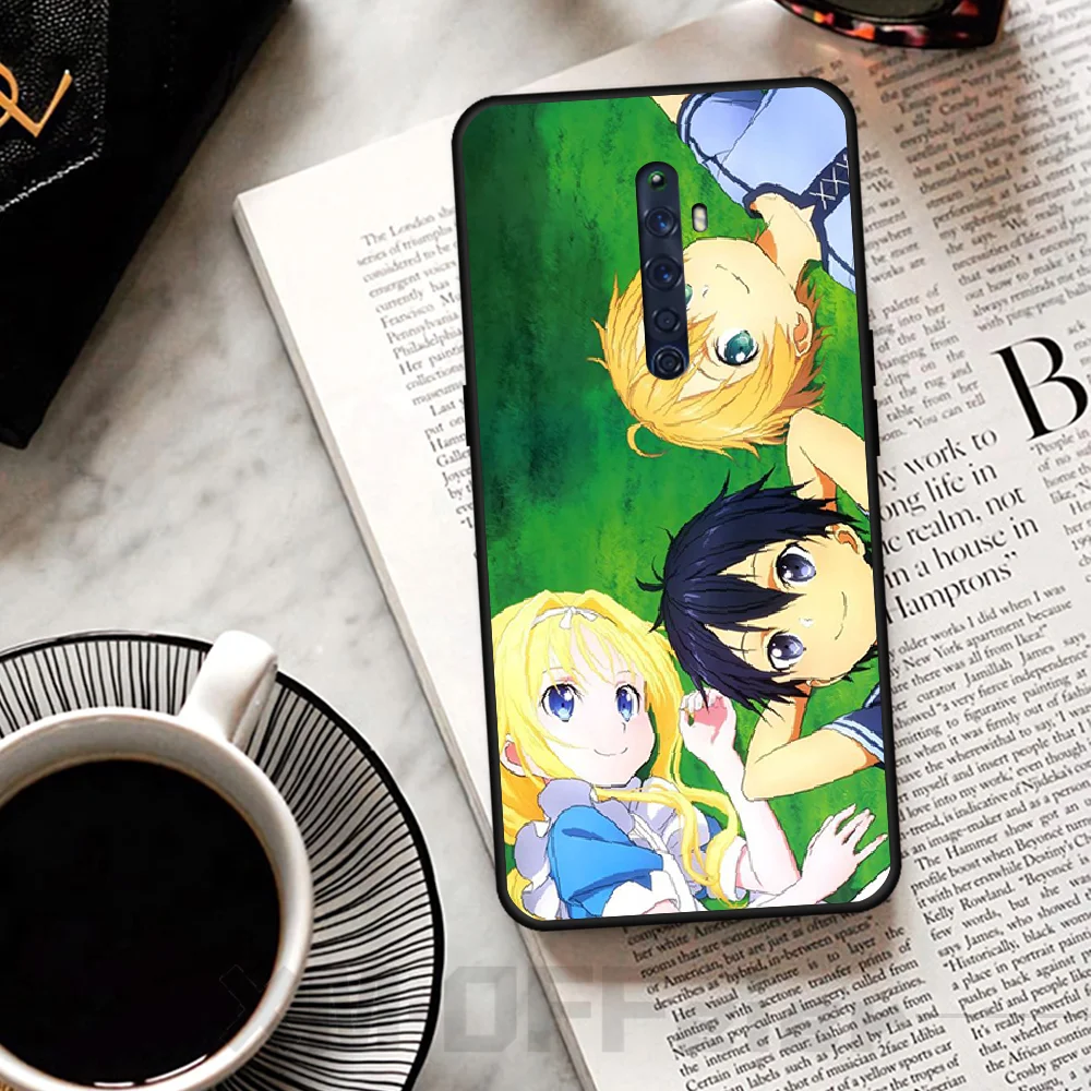 Мягкий силиконовый чехол для телефона BaweiTE Cute girl comics из ТПУ OPPO RENO 2Z R15pro R17pro Realme 2 2pro