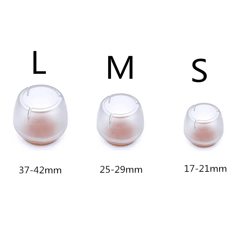 Новый 16 шт. прозрачный силиконовый ножка стула ножки мебели шапки средства ухода