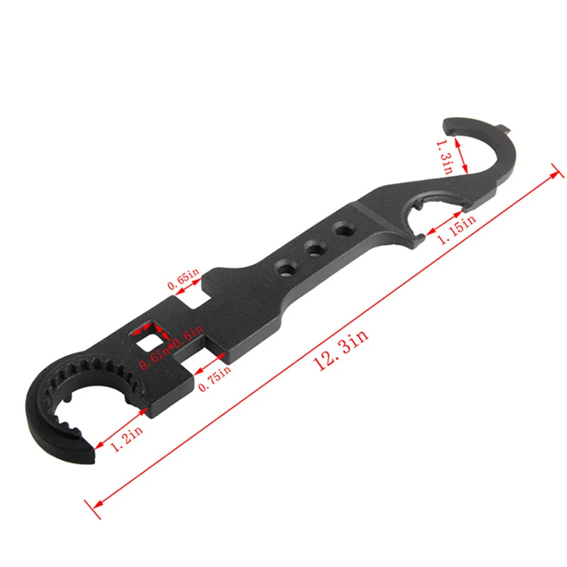 Outdoor 8 in 1 Combo Wrench Ar15/m4 Armorer Spanner Multi-functional Repair Tool Portable Ratchet Tools Accessories | Инструменты