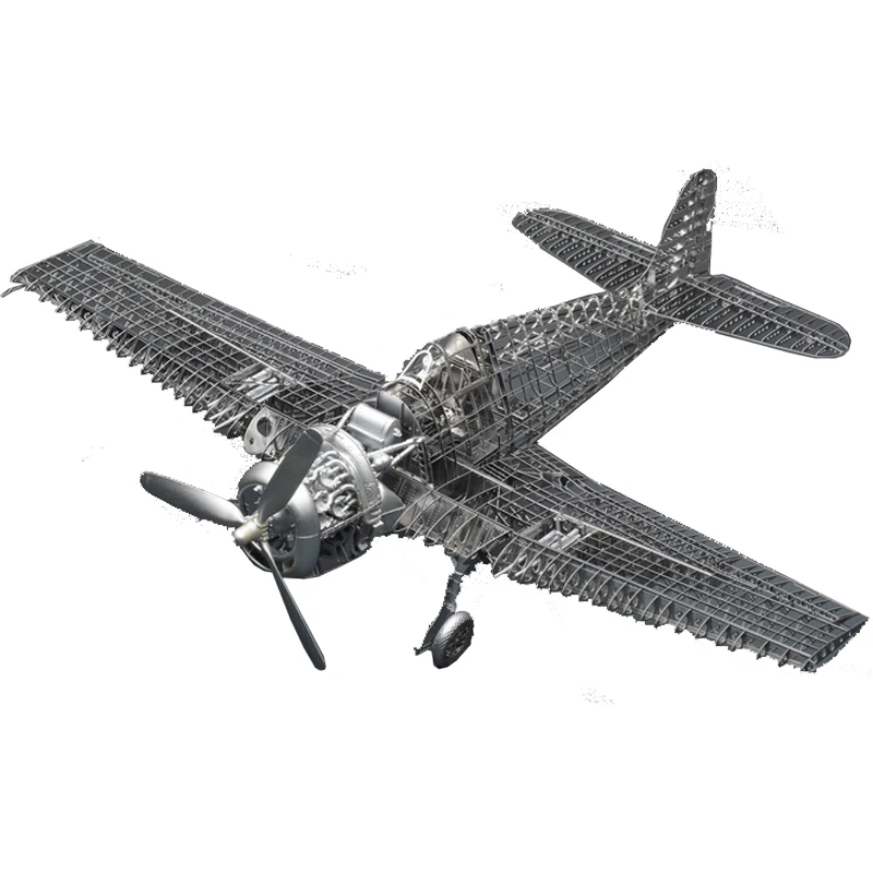 Сборка самолета из цельнометаллического сплава модель 1/48 F6F-5 ад Кот истребитель