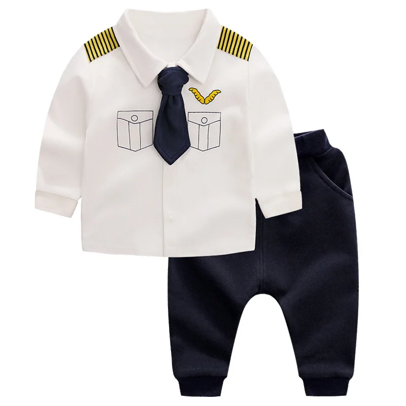 Детская одежда наряды для Дня благодарения костюм капитана джентльмена