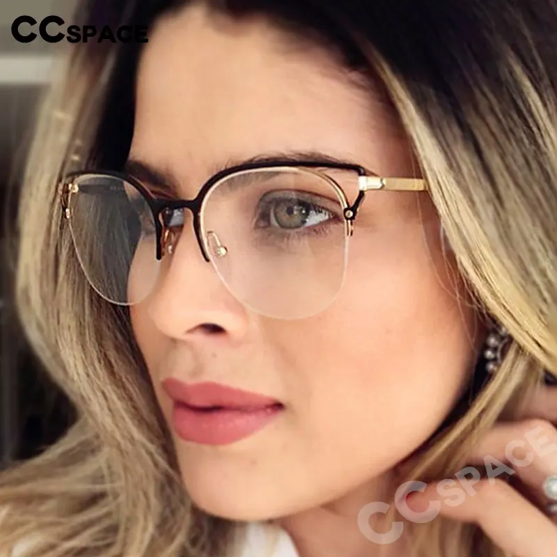 48062 простая металлическая оправа для кошачьих ушей ультралегкие оправы очков