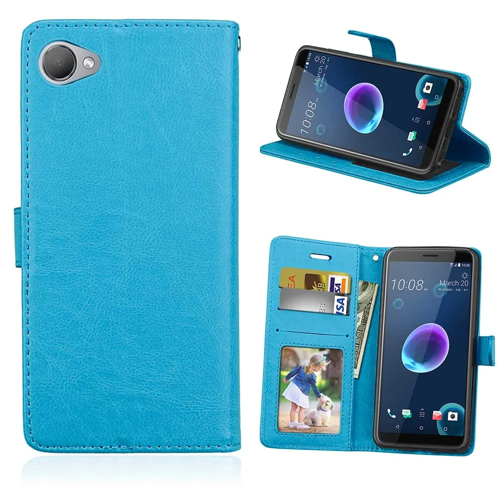 Задняя крышка корпуса кожаный бумажник телефонные чехлы для htc Desire 626 626S 626G + One M8s