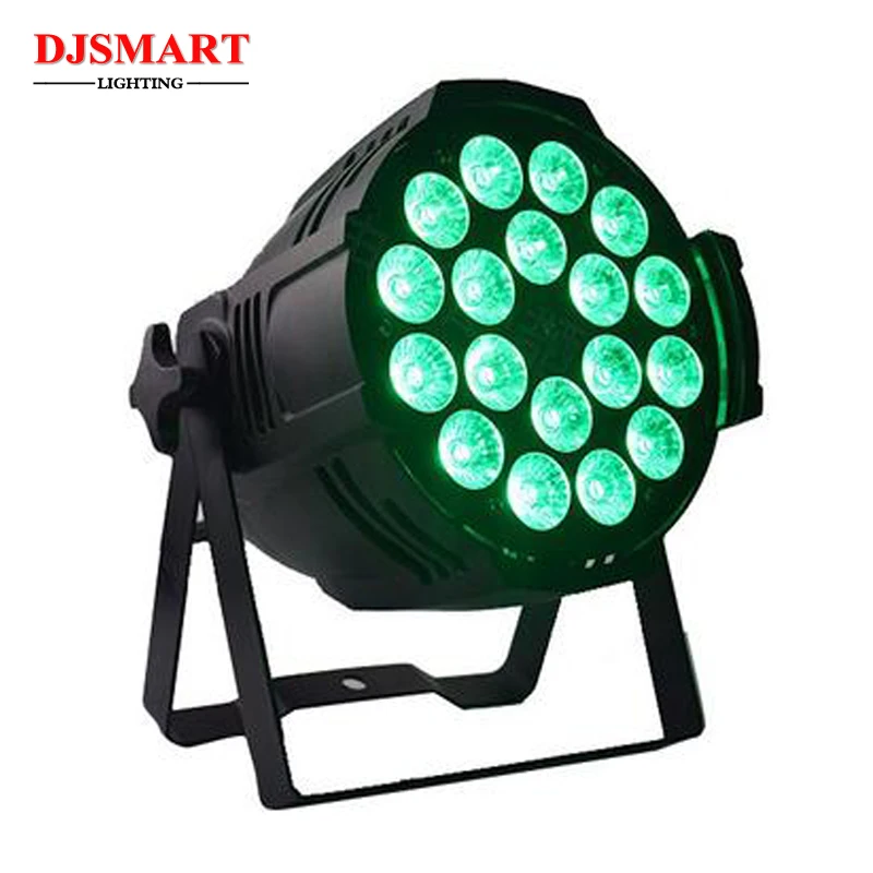 4 шт./лот 18x18 Вт RGBWA UV 6-в-1 светодиодный прожектор Par для помещений DMX512 сценический