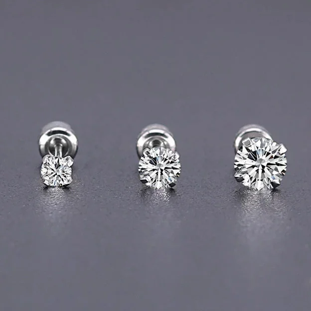 

2021 popular design Zircon earrings Stud accessories Genuine real zircon Cubic Zirconia Earrings