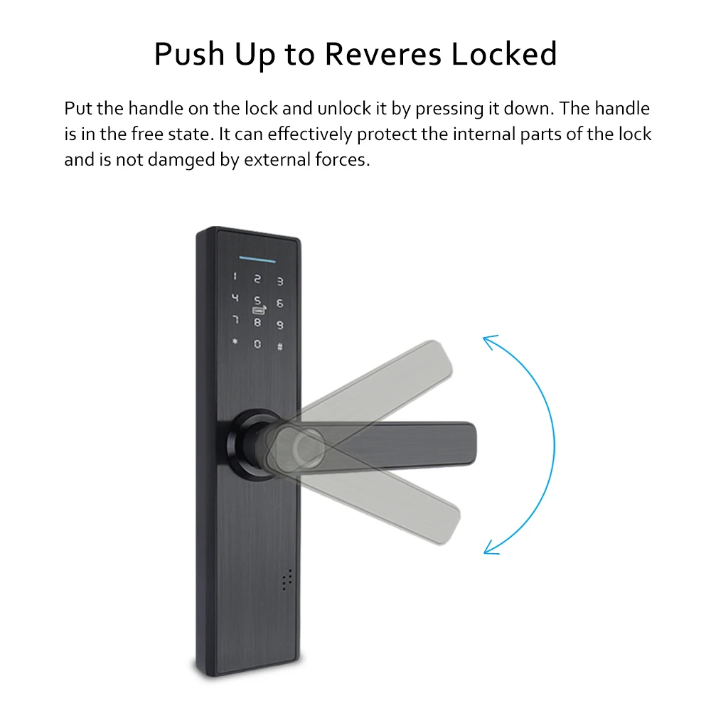 YRHAND замок отпечатков пальцев цифровая карта электронный дверной домашний