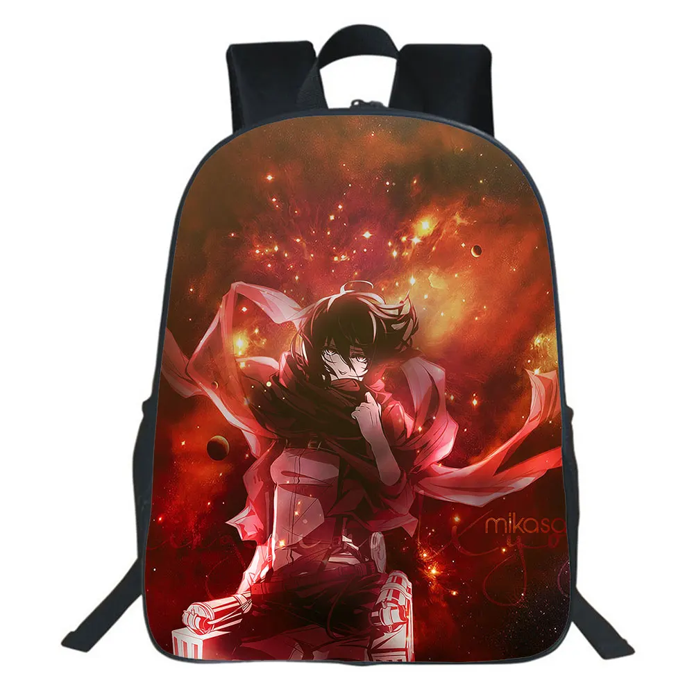 

Attack On Titan Backpack Teens Bookbag Simplicity Large Capacity Backpack Boy Girl School Bag Cartoon Casual Rucksack