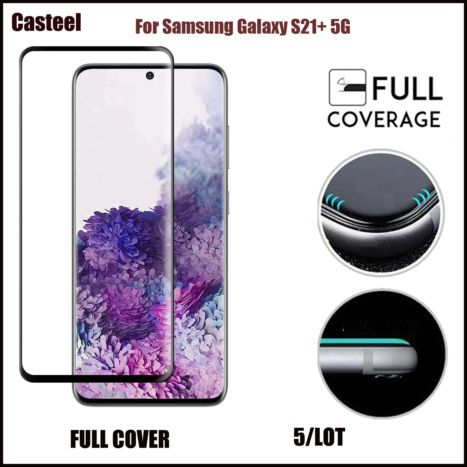 

5 шт./партия, Защитная пленка для экрана Samsung Galaxy S21 PLUS