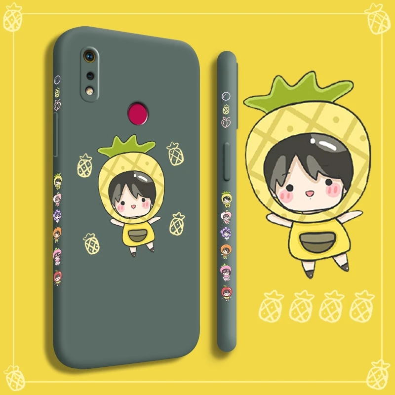 

For Realme 3 3i 3 pro 5 5s 5i 5 Pro Narzo 20pro casing with Fruit girl pattern Back Cover silica gel case
