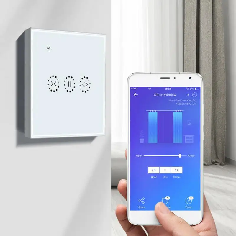 Таймер обратного отсчета интеллектуальное Голосовое управление RC рольставни