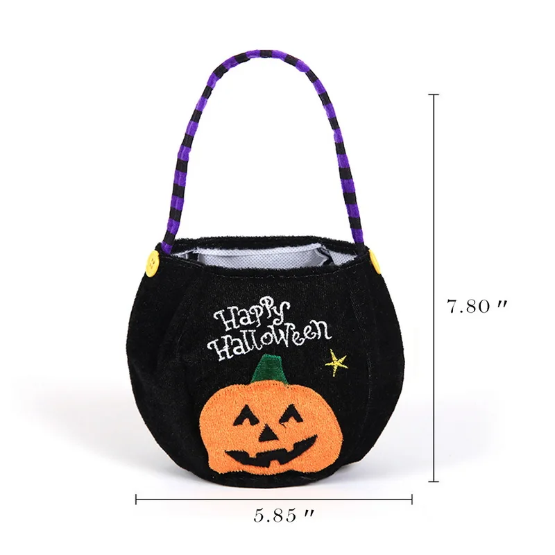 1 шт Хэллоуин украшения корзины для хранения Тыква трюк лакомство конфеты мешок