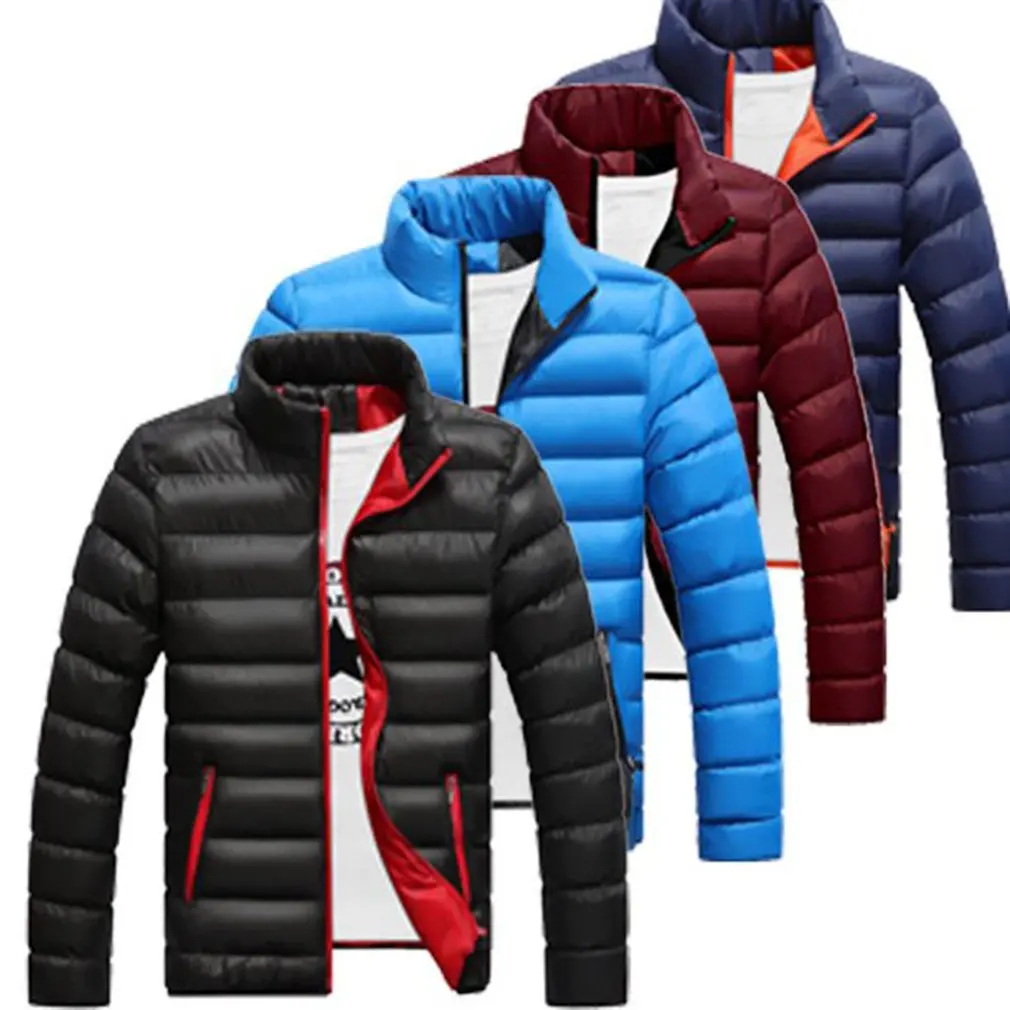 

2021 New Men's Lightweight Packable Puffer Jacket Arrivals Autumn Winter Male Fashion Stand Collar Down Coats