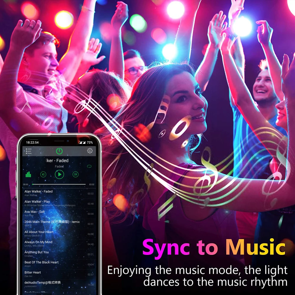 Светодиодная лента с управлением через Bluetooth Alexa Luces RGB 5050 12 В Гибкая лампа Tuya Smart Luz