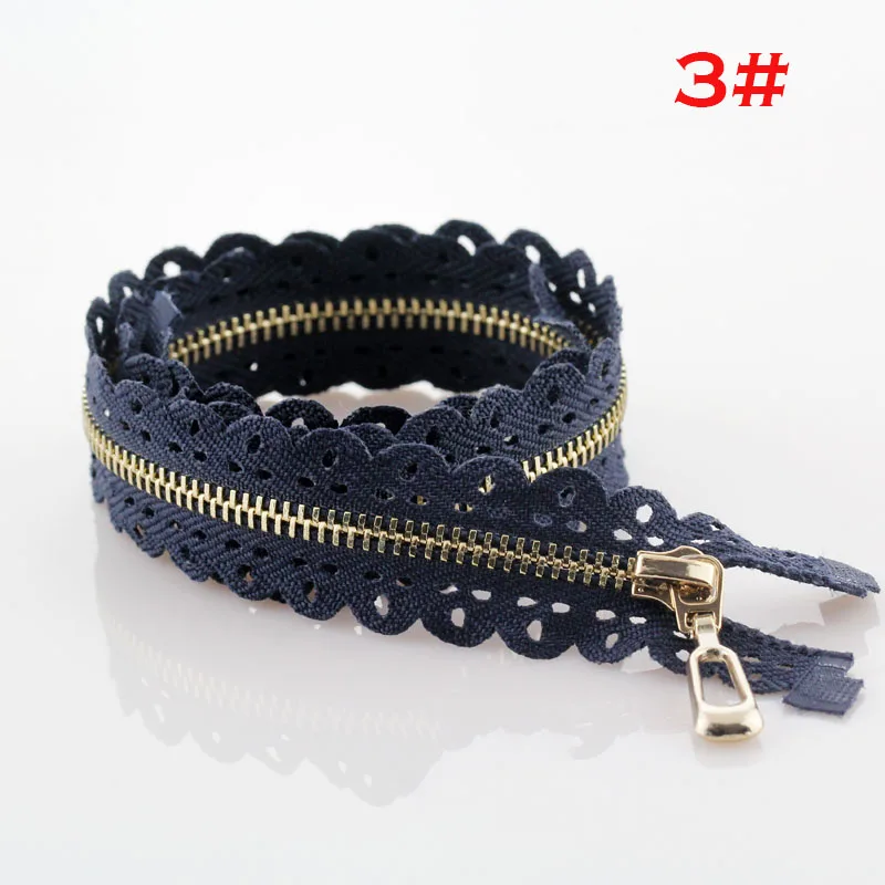Navy blue 4 шт. 3#50 см 60 см экологичный открытый конец металлической застежки-молнии для шитья пуховик пальто молния DIY аксессуары для одежды портной инструменты - Цвет: Navy blue