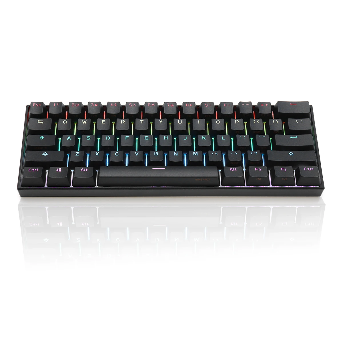 anne pro2 mini portable wireless bluetooth 60 mechanical keyboard red blue brown switch gaming keyboard detachable cable hot free global shipping