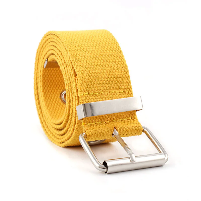 

3.8 cm wide unisex men women's belt waistband punk canvas belts designer brand luxury Pin buckle belts for jeans pant