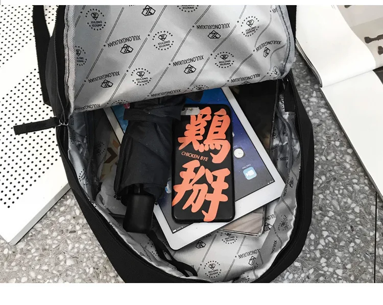 Водонепроницаемый нейлоновый женский рюкзак дорожная сумка с вышивкой на