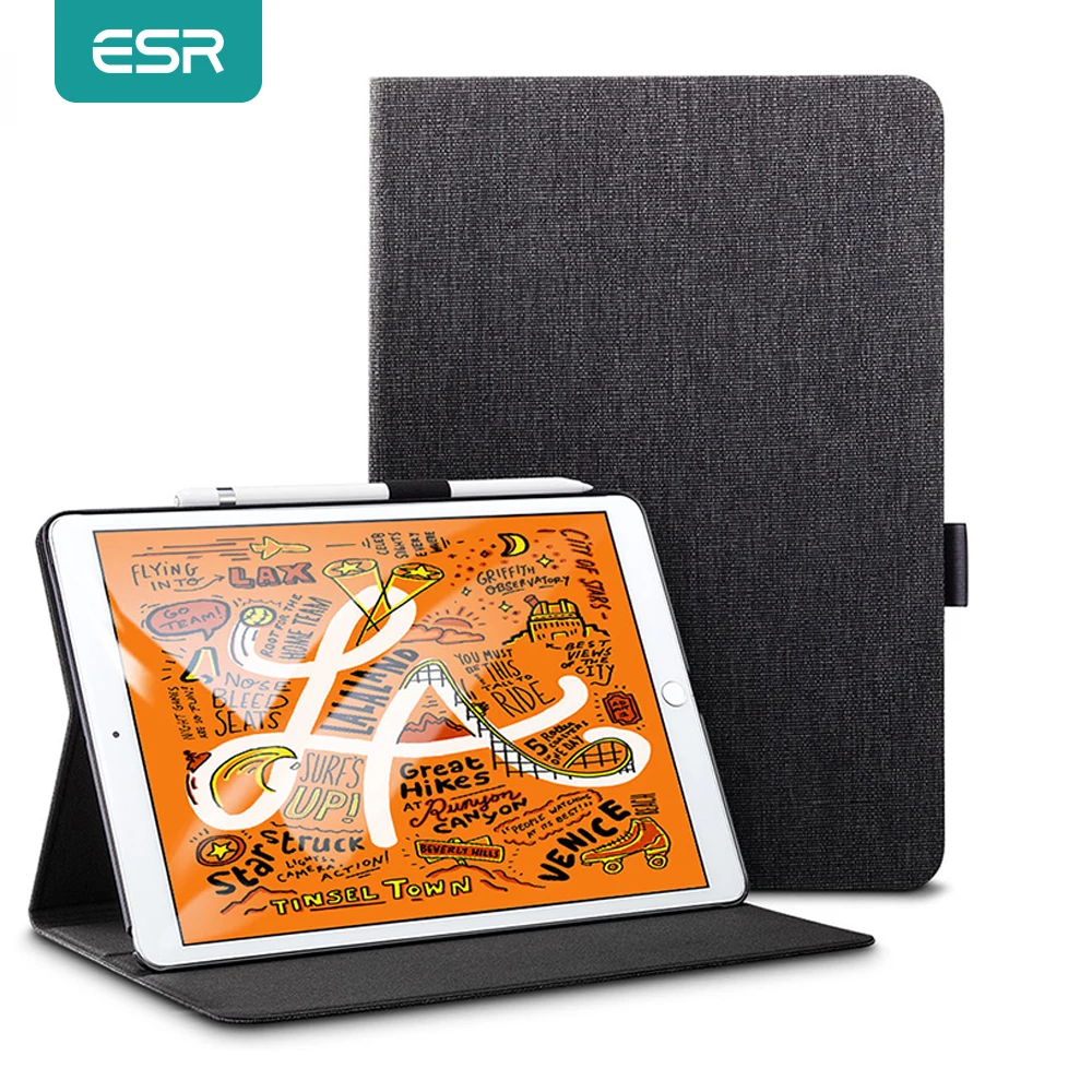 Чехол ESR для iPad mini 5 из ткани Оксфорд умный чехол искусственной кожи с подставкой