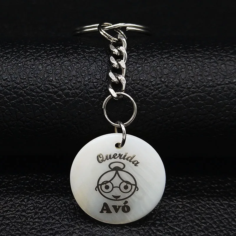 Модный чехол для ключа из нержавеющей стали Avo, цепочка для женщин, серебряный брелок ювелирный porte clefs K77658B