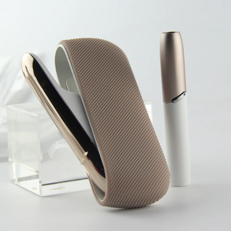 Новинка силиконовый чехол 1 шт. + крышка Боковая для аксессуаров украшения IQOS 3 Duo