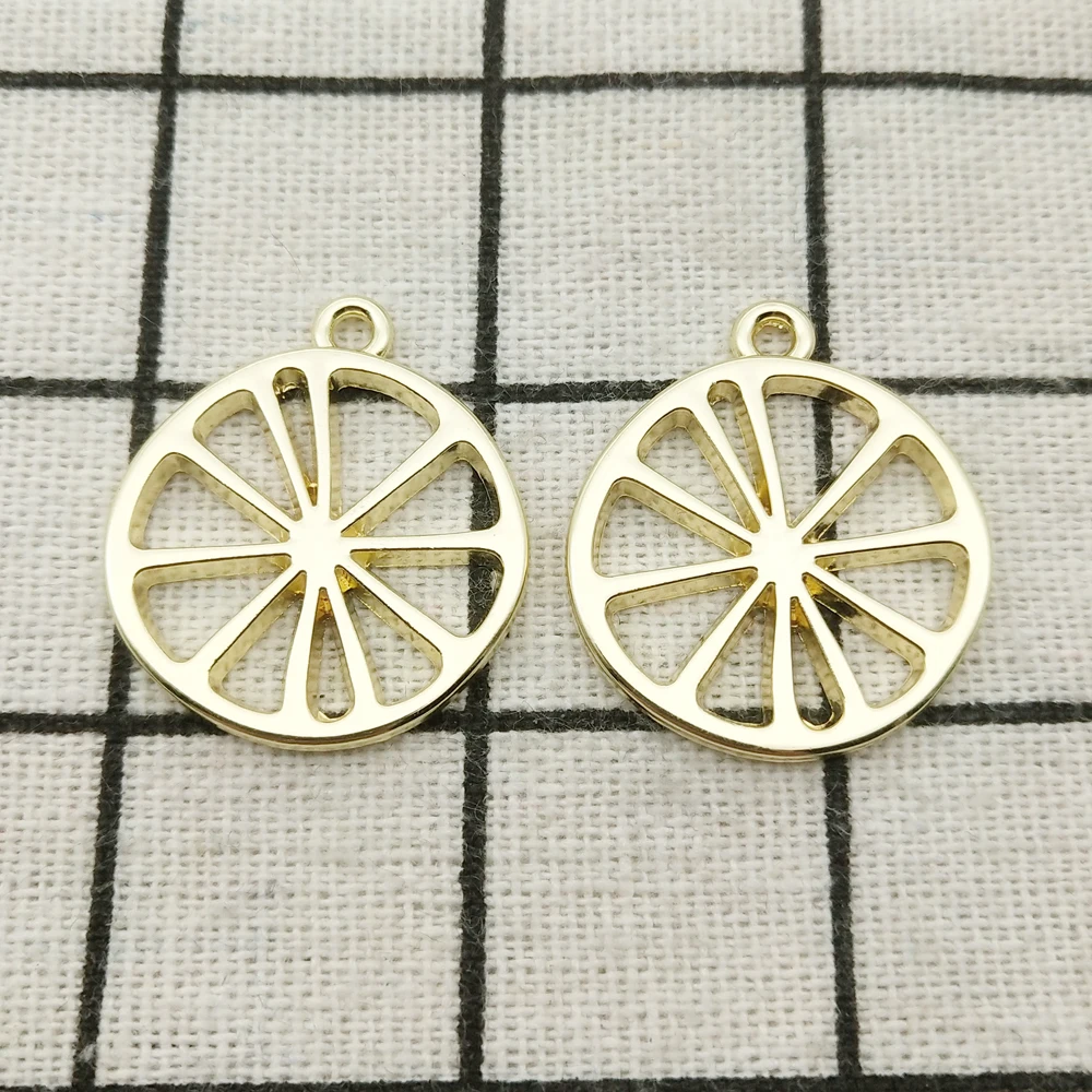 10 шт. лимон очаровательные ювелирные аксессуары серьги кулон браслет ожерелье ожерелья очаровательные из цинкового сплава 24x26 мм