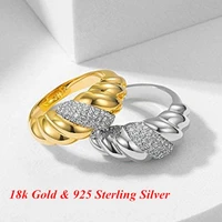 croissant braided twisted signet chunky dome crystal ring stacking wedding band for women jewelry minimalist statement ring