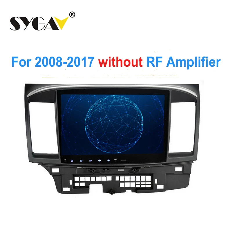 08-17 without RF amp Android 9,0 стерео головное устройство радио с PX6 4G+ 64G DSP для 2008- Mitsubishi Lancer EVO X Ralliart - Цвет: 08-17 without RF amp