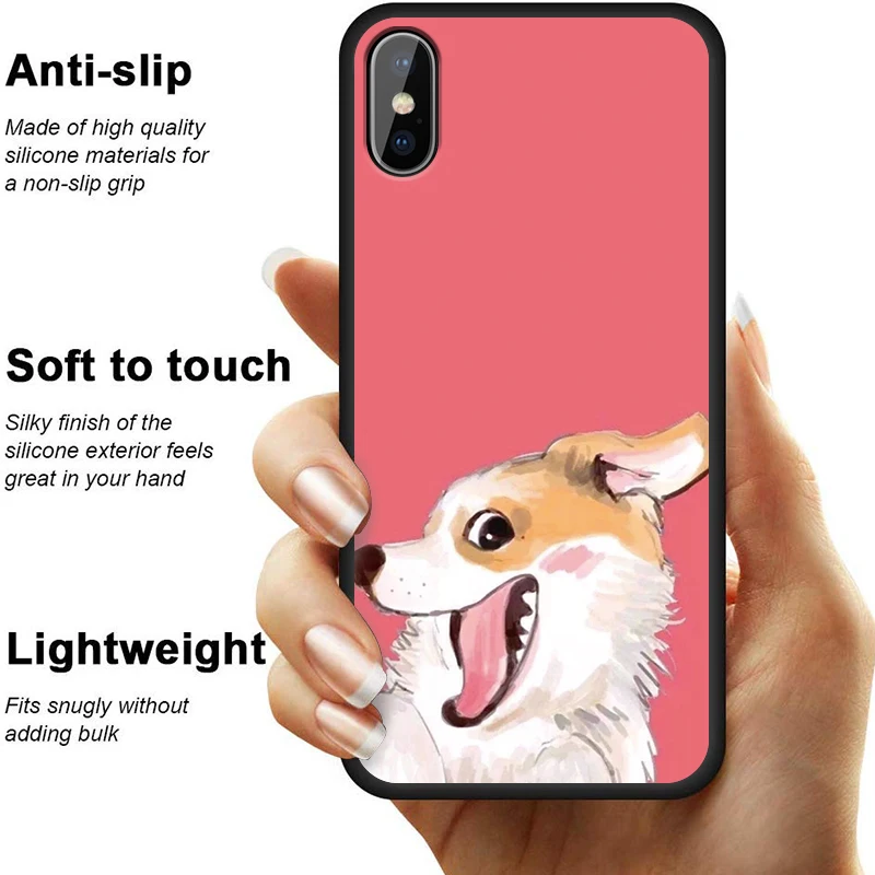 Чехол для телефона iPhone 11 Pro Max XR XS MAX X Fashion dog Apple 8 7 6 5S s Plus Мягкий Силиконовый ТПУ