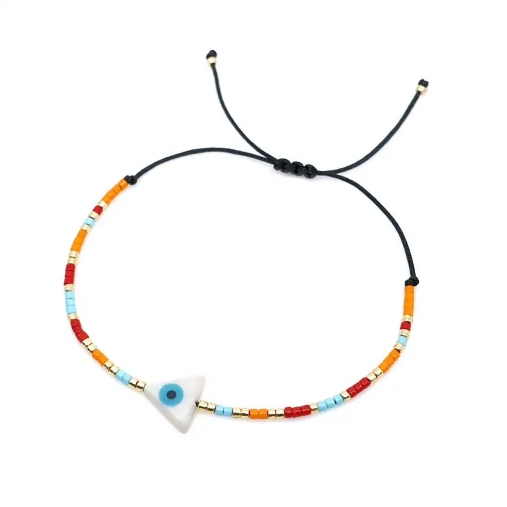 Go2boho MIYUKI Evil Eye браслеты Fatima ручной браслет женские крест Pulsera Mujer Boho шикарные летние пляжные ювелирные изделия со звездами Bijoux