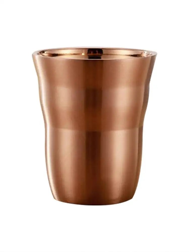 6 шт. корейский 304 из нержавеющей стали двойной рот пивная кружка кофейная чашка