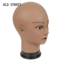 bald afro mannequin head without hair for making wig hat display cosmetology manikin head female dolls african training head