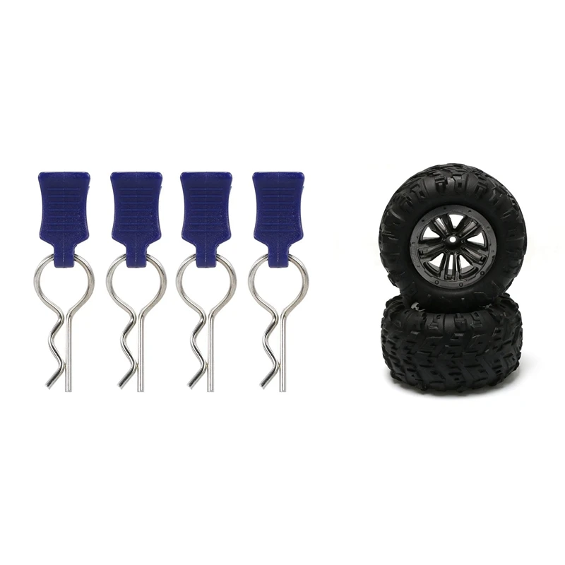 

4 Pcs RC Bodywork Clips Pin For Traxxas Hsp Redcat Rc4wd & 1Set For Wltoys 12428 12423 Widen Tyres Large Tires Wheel