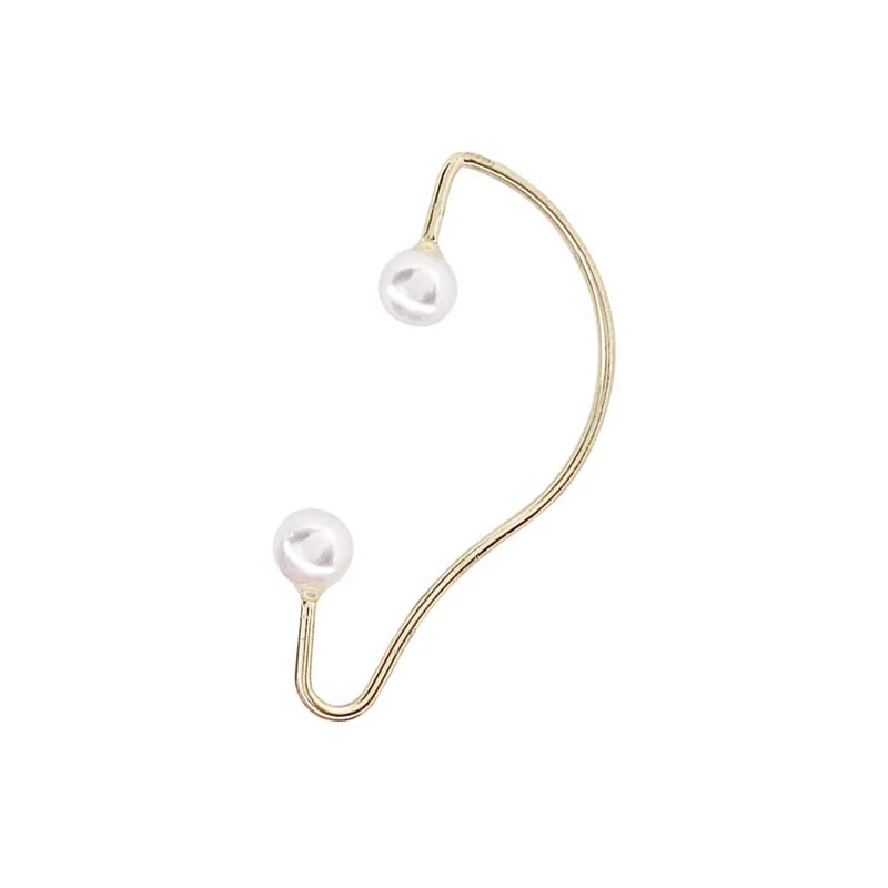 

Fashion Vintage Geometry Chain Asymmetry Ears Hang Long Stud Earrings Pearl Bohemia Web Celebrity Tassel Earrings for Women