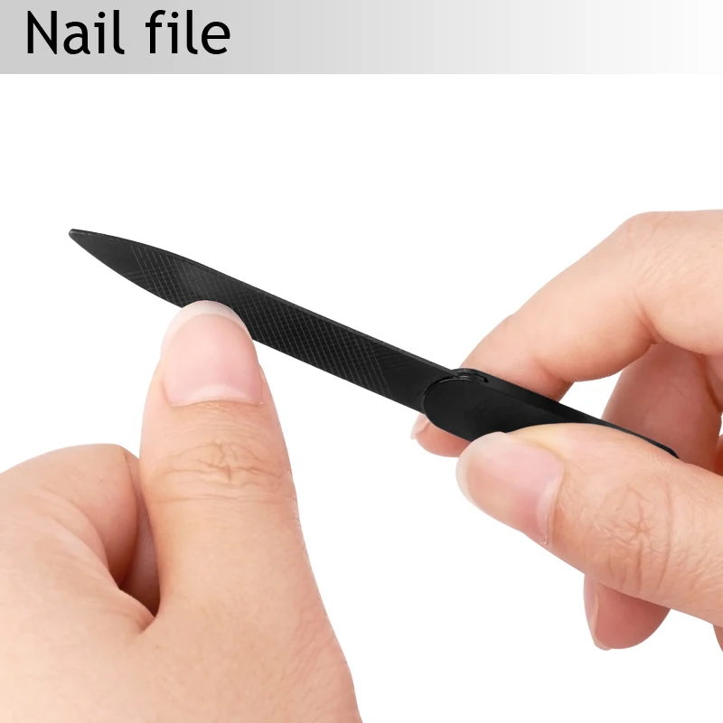 2 шт./компл. черные кусачки для ногтей с пилкой инструменты носочки триммер из