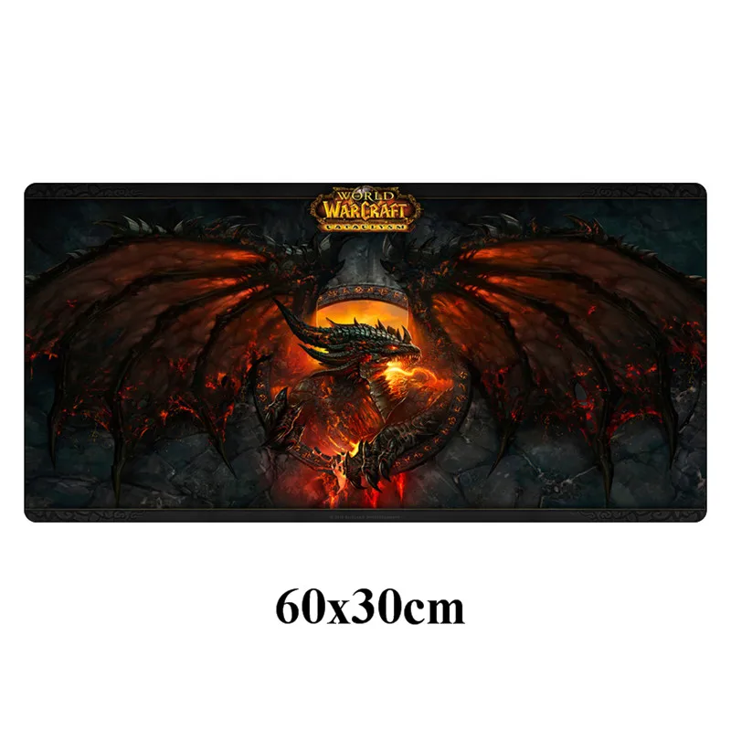 Золотой 60x30 см резиновый WOW игровой коврик для мыши World of Warcraft, модный коврик для мыши для ноутбука, коврик для ноутбука, скорость, Отаку, лучший подарок - Цвет: Золотой
