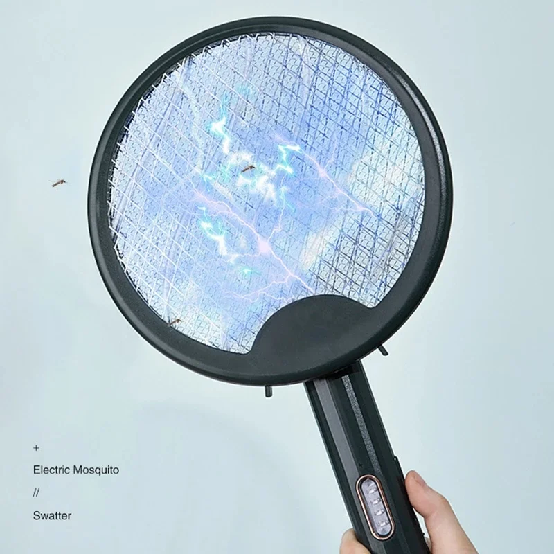 

2021 New Foldable Electric Mosquito Swatter Portable USB Charging LED Mosquito Dispeller Foldable Insect Trap