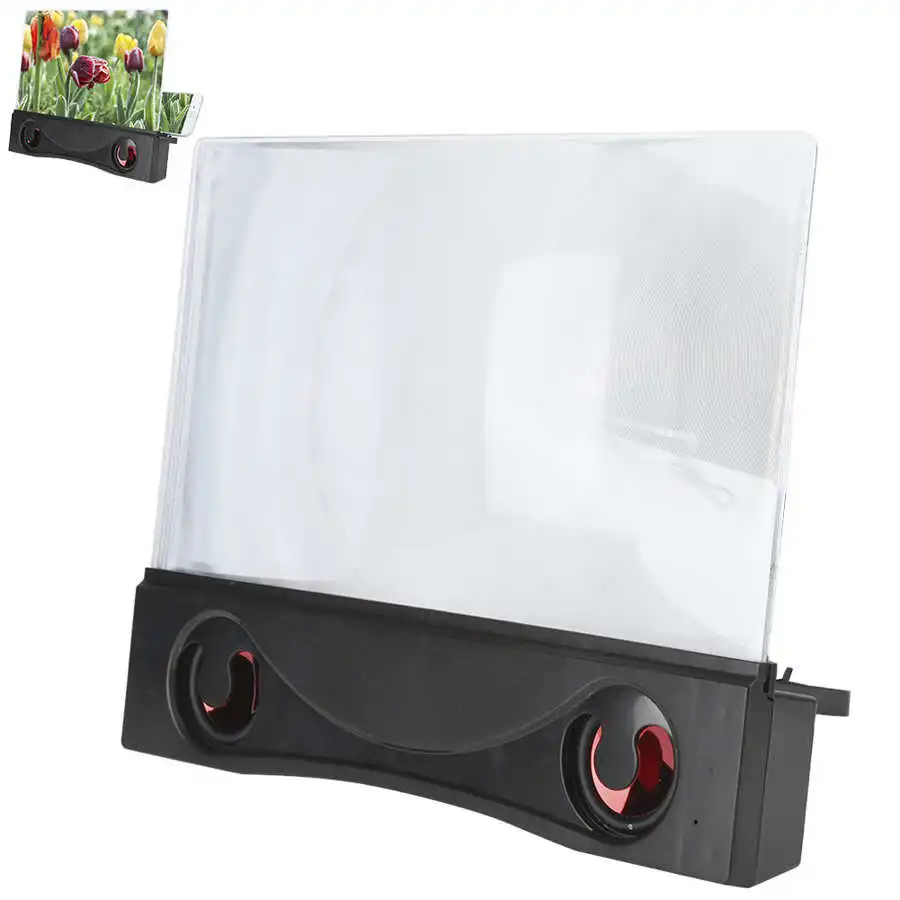 12 дюймовый акриловый экран мобильный телефон Лупа с Bluetooth динамиком HD видео