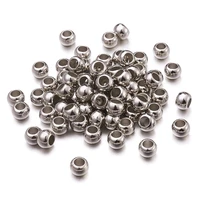2000pcs flat round ccb acrylic beads large hole scarf beads nickel color about 5mm long 7mm wide hole 4mm