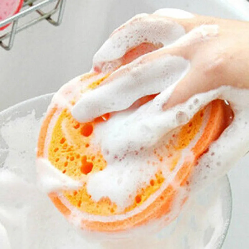 

Funny Cleaning Dish Sponge 3D Fruit Strong Clean Cloth Cotton Washing Dishes Scouring Pad Household Kitchen Tool Cleaning Supply