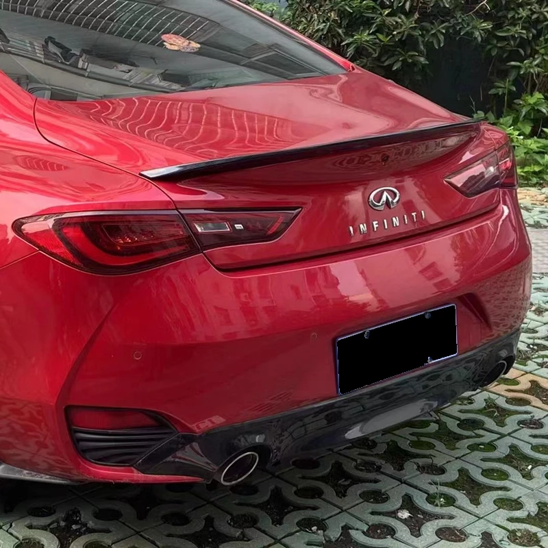 

Спойлер для Infiniti Q60S 2018-2022, высококачественный спойлер из АБС-пластика для заднего крыла автомобиля, грунтовка, цветной задний спойлер из угл...