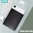 Чехол для планшета ipad Samsung Lenovo Huawei tab, кожаный однотонный защитный чехол, деловая переносная сумка для Galaxy Matepad