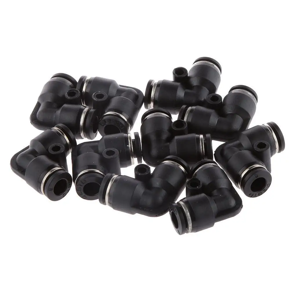 

Tubes OD 6mm 1/4 Pneumatic Push Connectors Air Vacuum Line Quick Fittings New