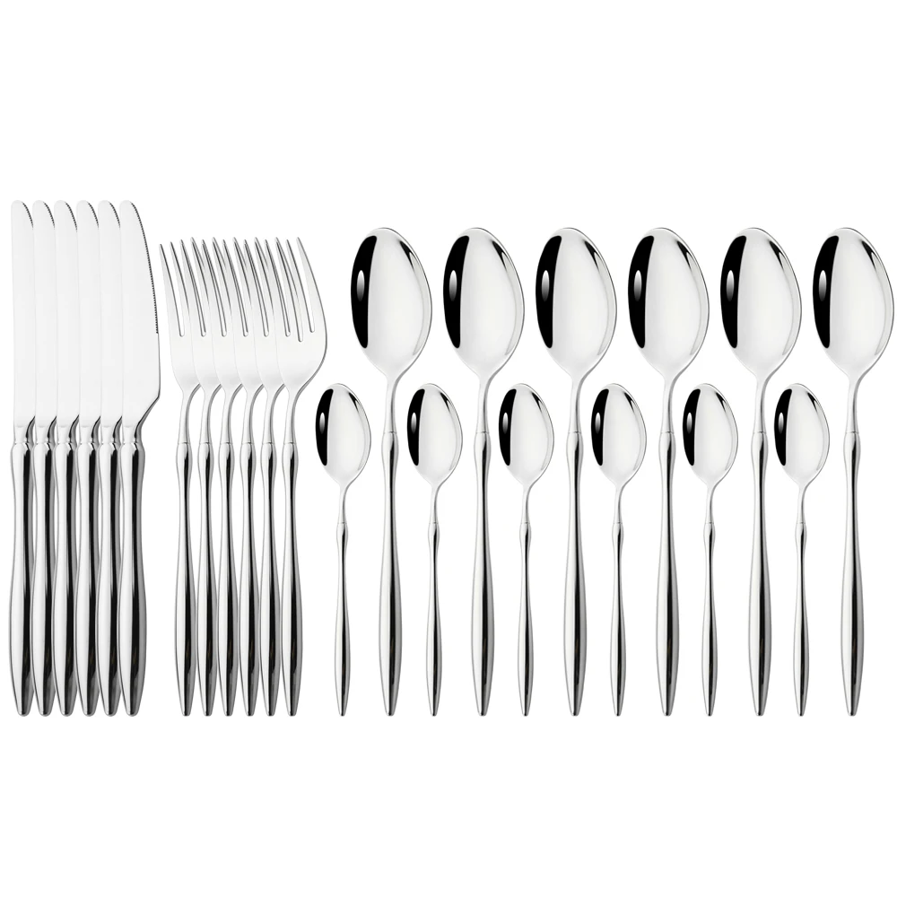 

Набор столовых приборов из нержавеющей стали, 24 шт.