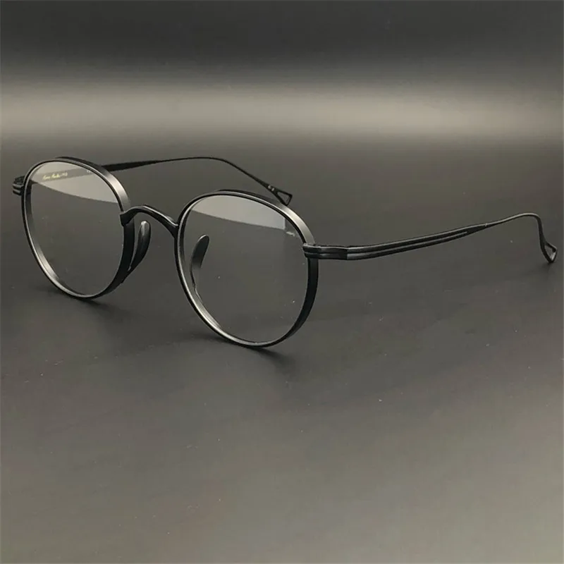 

Zerosun Titanium Glasses Frames Male Janpanese Eyeglasses Men Thick Rim Vintage Nerd Ultralight Spectacles for Prescription