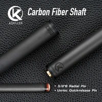 konllen carbon energy full carbon fiber pool cue single shaft 12 512 9mm stick 388 radial pinuni loc joint only carbon shaft