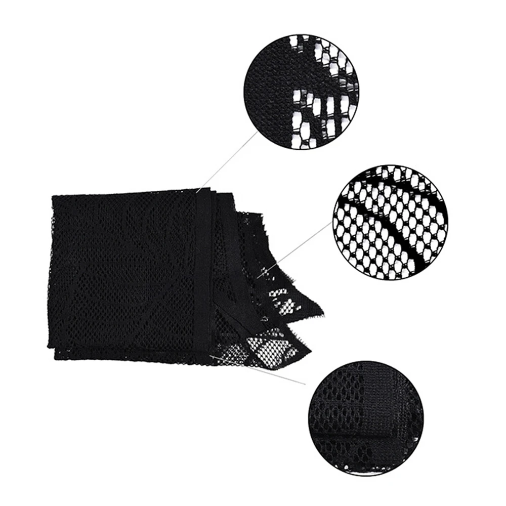 Хэллоуин украшение кружева черный паук веб скатерть каминная доска шарф для