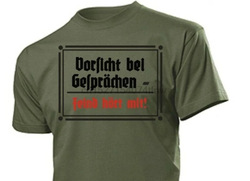 

T-Shirt Vorsicht bei Gesprchen Feind hort mit Gr 3-5XL WH WK2 Wehrmacht #1